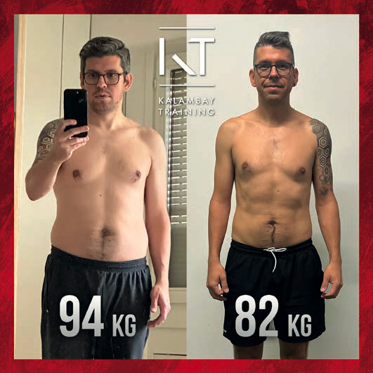 Transformation physique homme -12kg