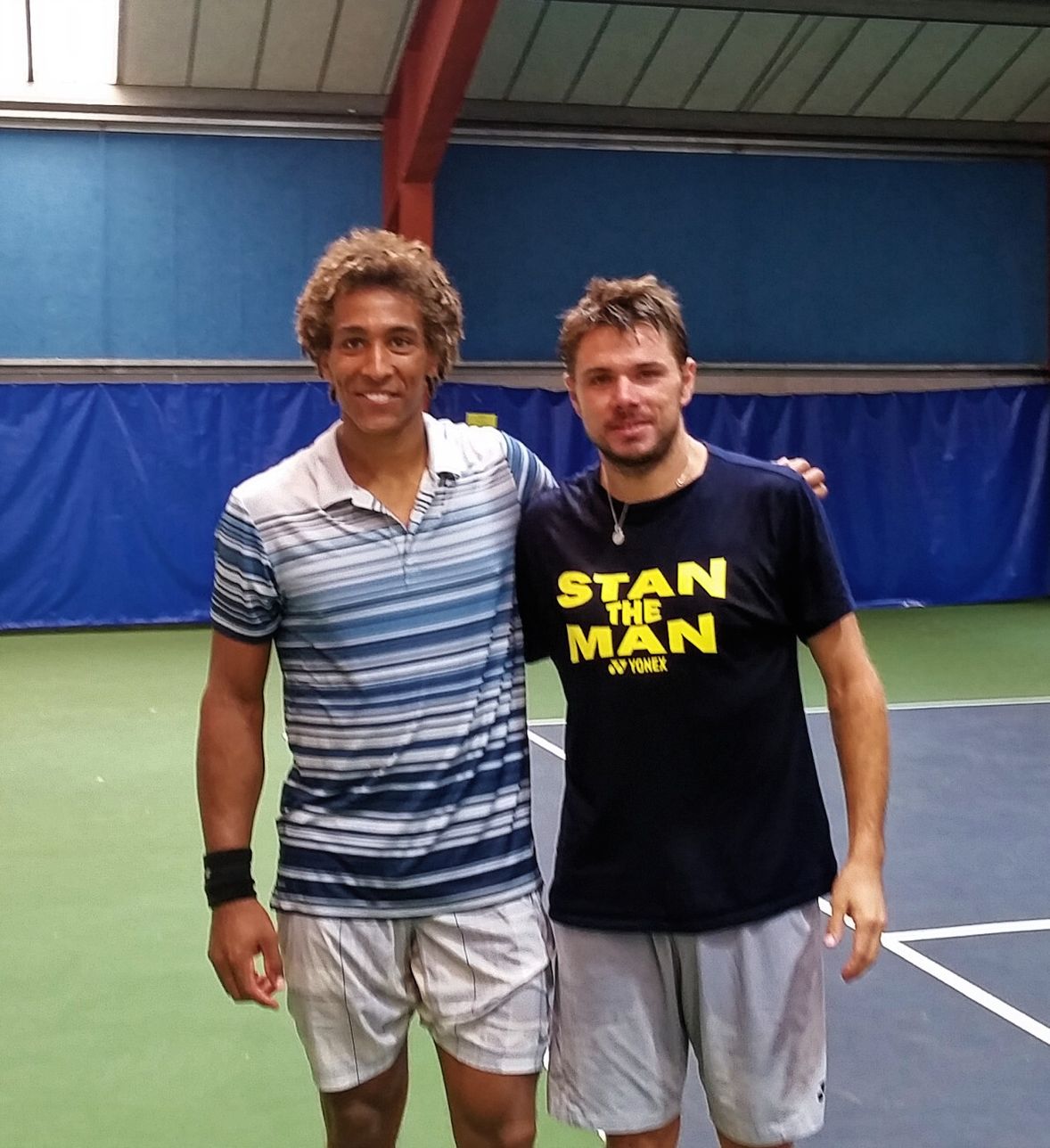 Jessy avec Stan Wawrinka